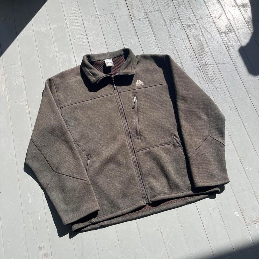Nike-acg Men's Brown and Green Jacket